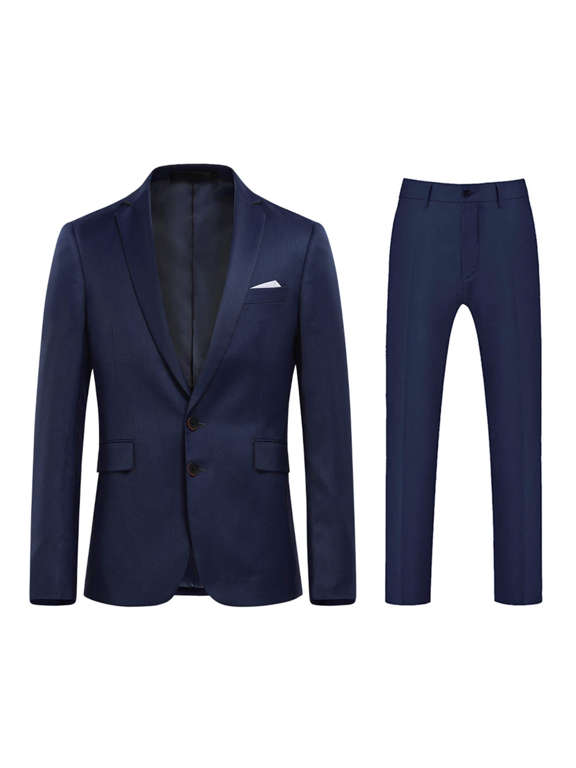 YOUTHUP Slim fit Suit 'Duett' in Blue: front