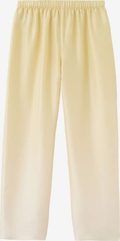 MANGO Pajama Pants 'Habi' in Yellow: front