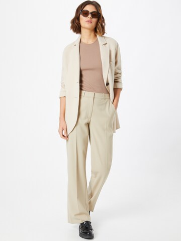 Designers Remix Wide leg Pleated Pants 'Lyna' in Beige