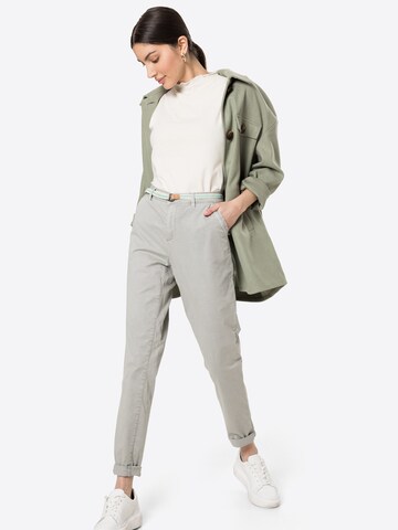 ESPRIT Regularen Chino hlače | siva barva