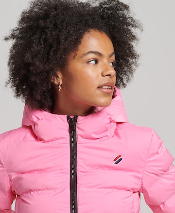 Superdry - Casaco de inverno em rosa