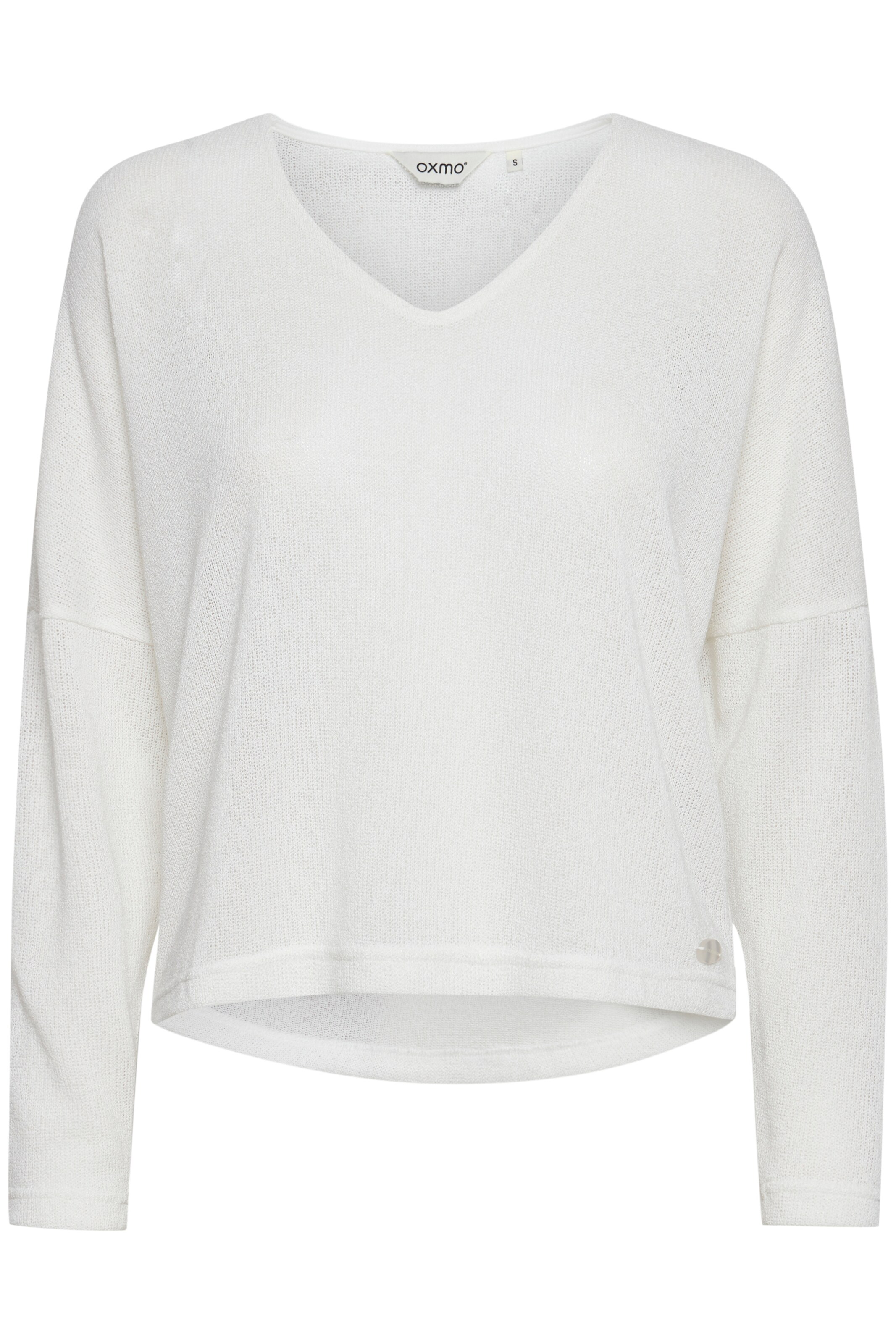 Oxmo Trui 'KATLA' in Wit: voorkant