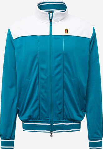 NIKE Athletic Jacket in Blue: front