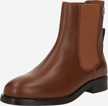 TOMMY HILFIGER Chelsea boots in Bruin: voorkant