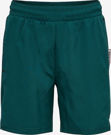 Hummel Sportshorts 'Move' in Grün: Vorderseite
