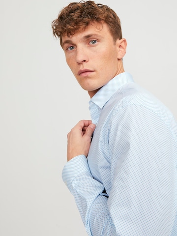 JACK & JONES Slim fit Button Up Shirt 'Blackpool' in White