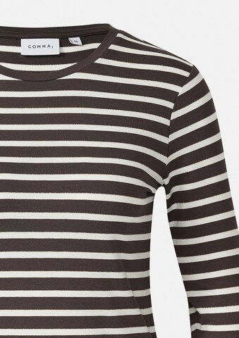 COMMA T-shirt i brun