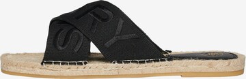 Superdry & Co Pantolette in Schwarz: Vorderseite