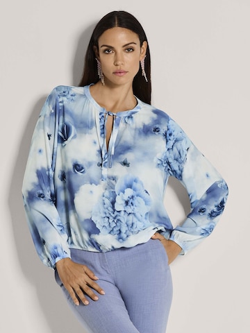 MADELEINE Blouse in Blauw: voorkant