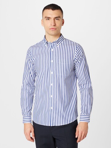 Harmony Paris - Ajuste regular Camisa 'CELESTIN' en azul: frente