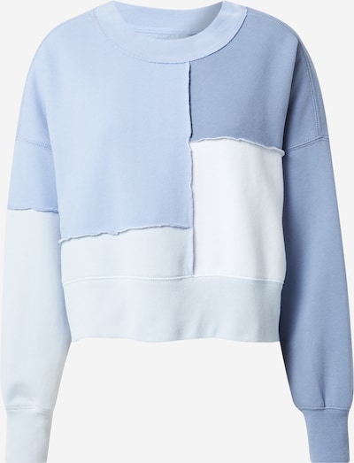 Abercrombie & Fitch Sweatshirt in rauchblau / azur / hellblau / weiß, Produktansicht