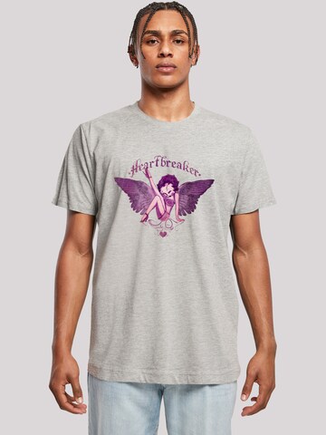 T-Shirt 'Betty Boop Heartbreaker Tattoo' F4NT4STIC en gris : devant