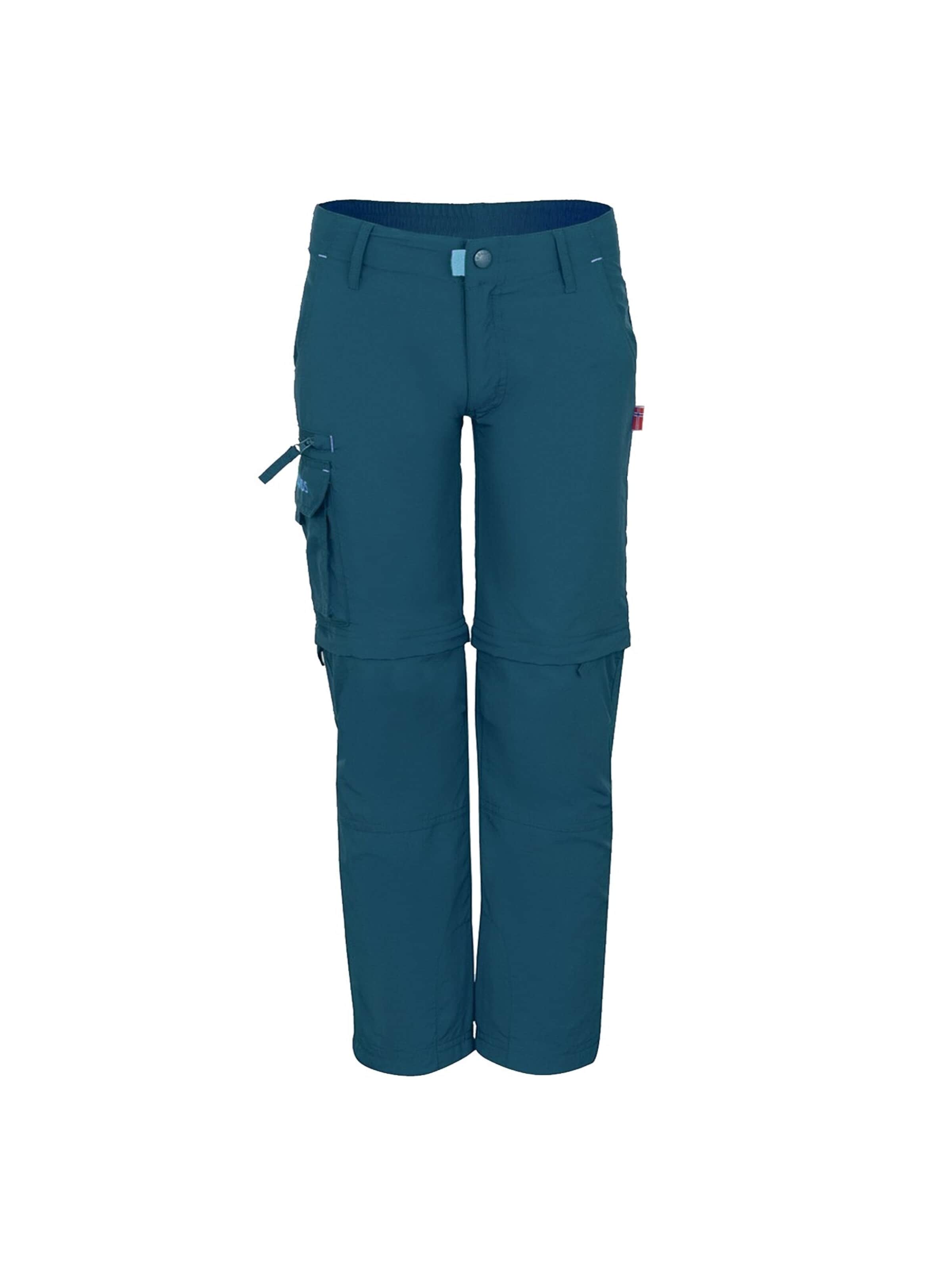 TROLLKIDS Regular Workout Pants in Green: front