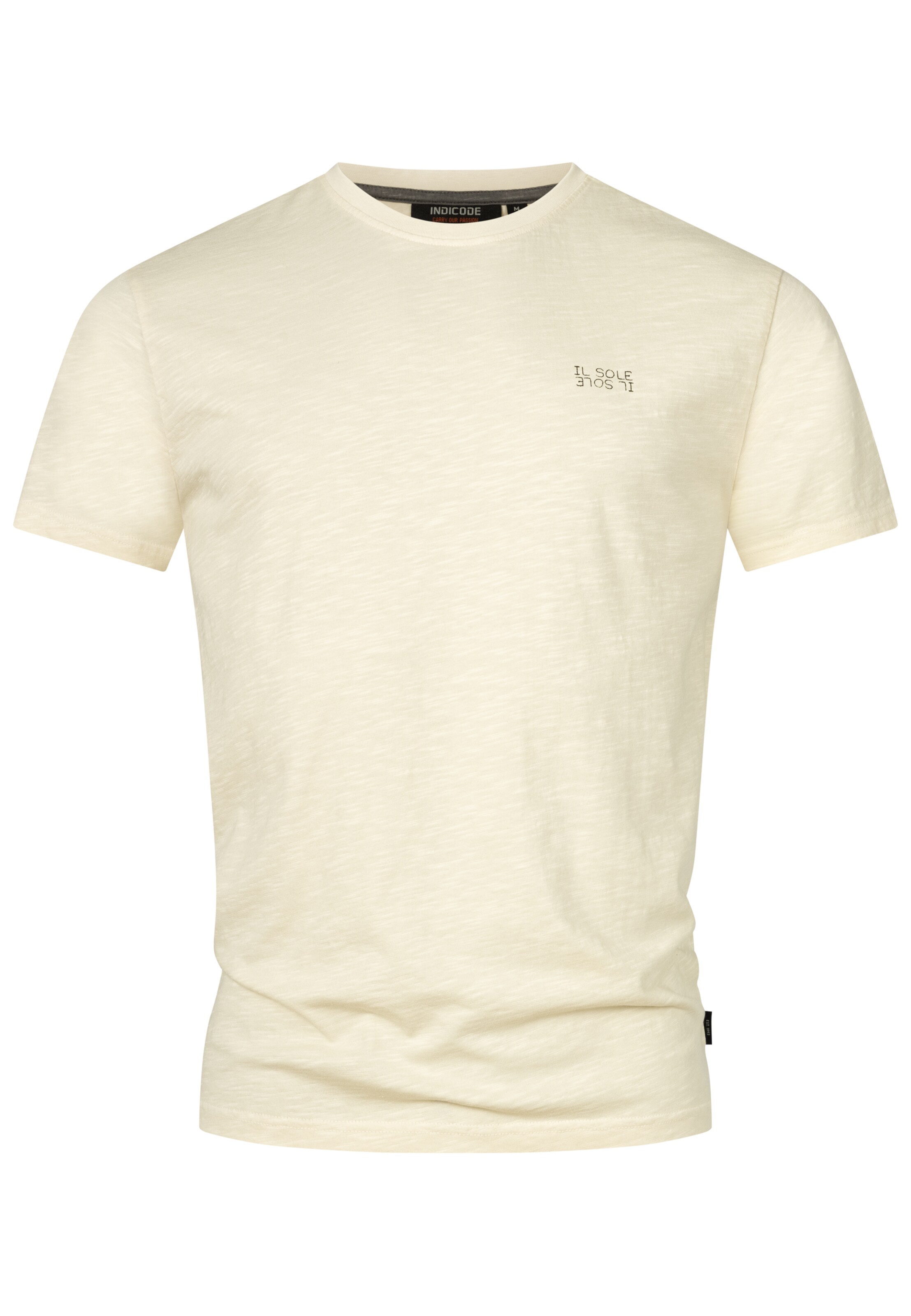 INDICODE JEANS Shirt 'Asbjorn' in Beige: front