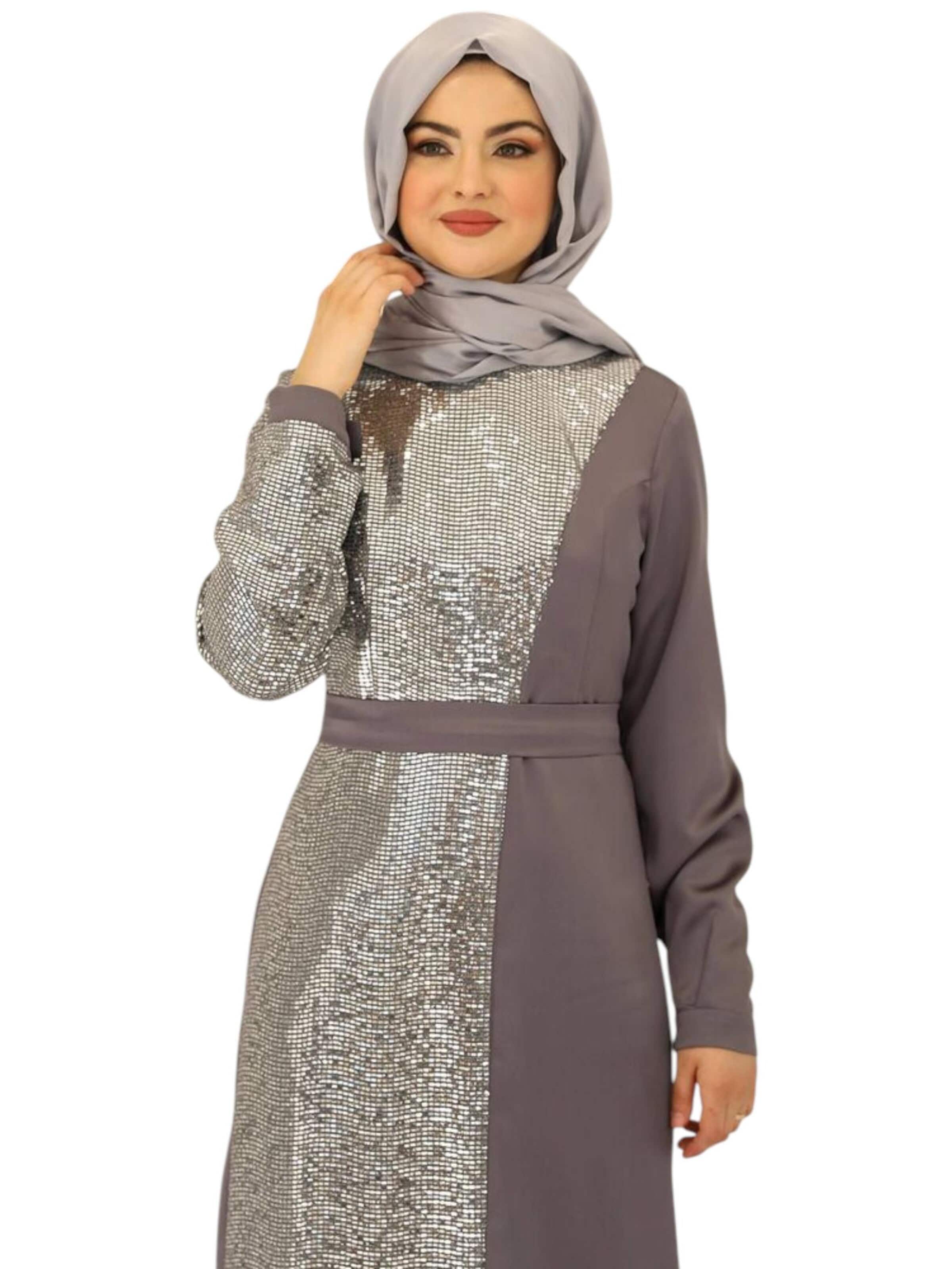 Abito da sera 'Firuze' di fashionshowcase in grigio