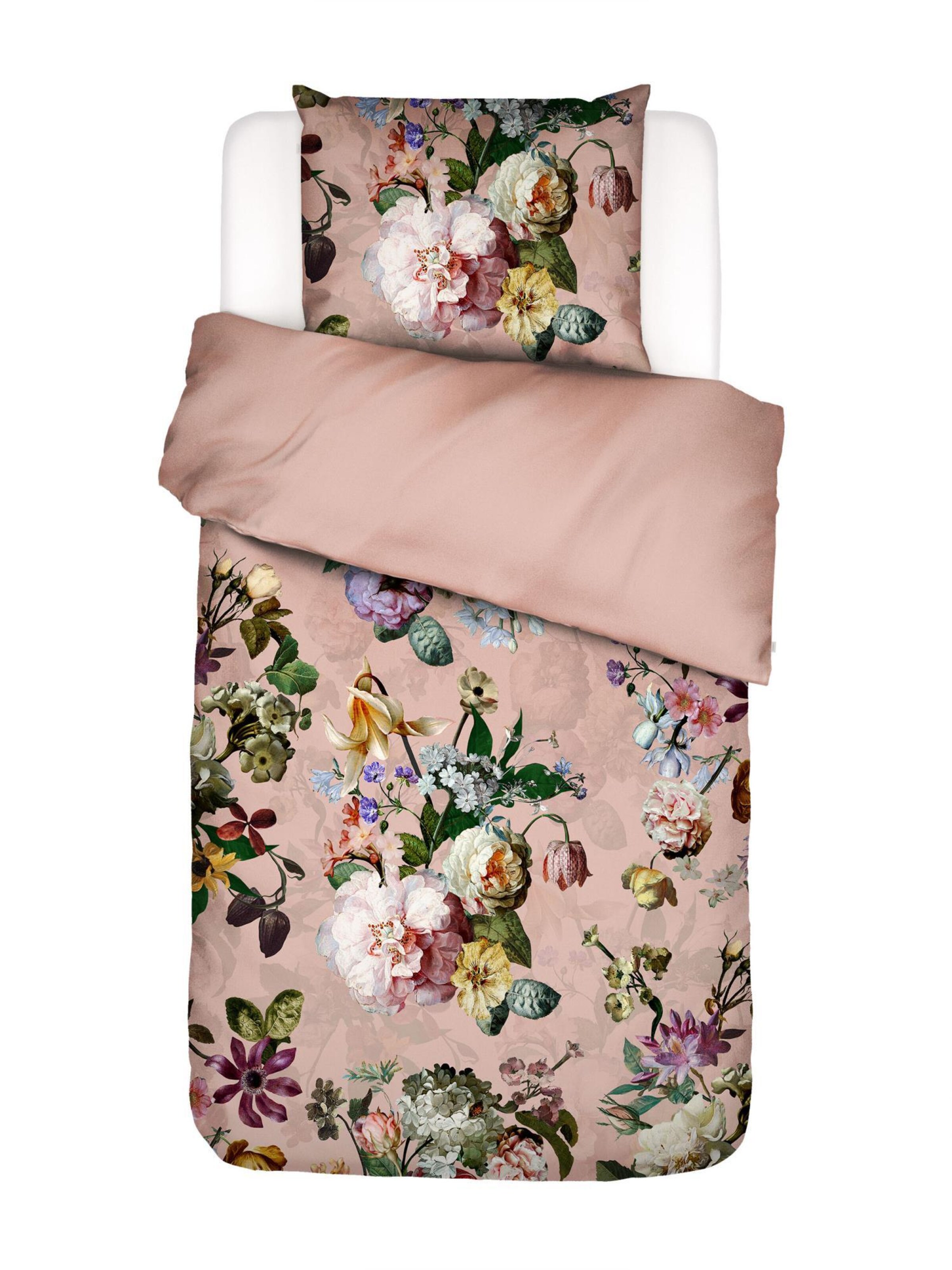 ESSENZA Duvet Cover 'Fleur' in Pink: front