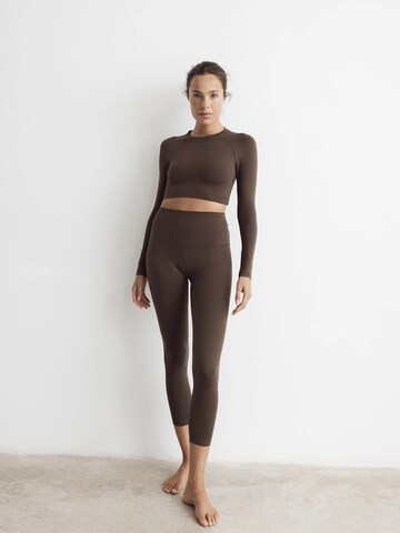 Skinny Leggings 'Capri Moka' MyLibi en marron