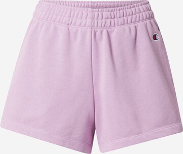 Champion Authentic Athletic Apparel - regular Pantalón en lila: frente