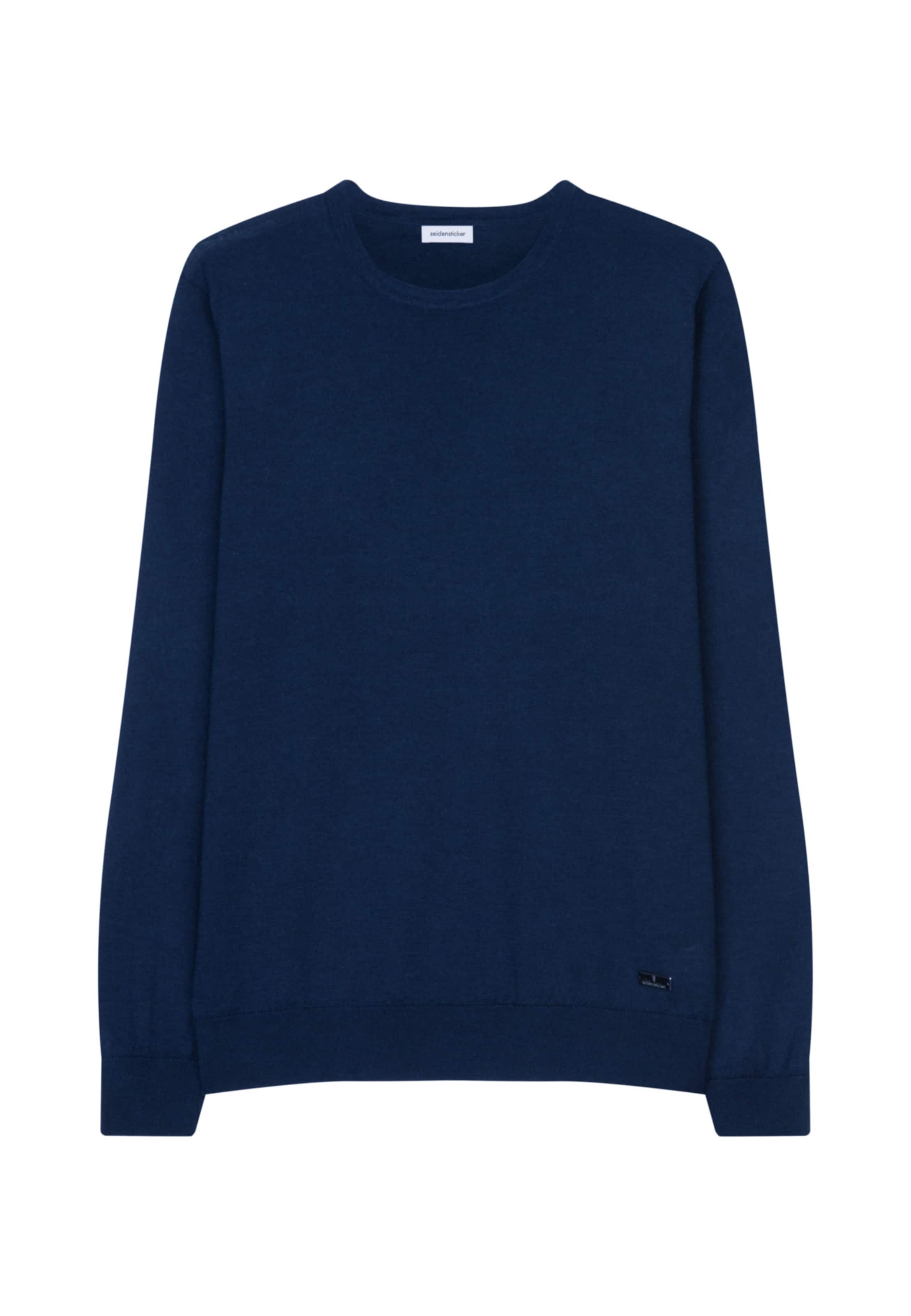 Pull-over 'Schwarze Rose' SEIDENSTICKER en bleu : devant