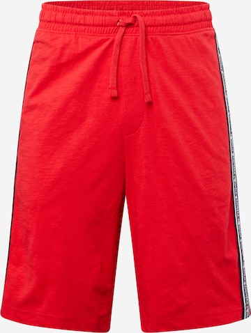 Michael Kors Regular Trousers 'SLUB' in Red: front