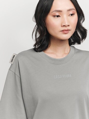 Casa Mara Oversized shirt 'REPRESENT' in Grijs: voorkant