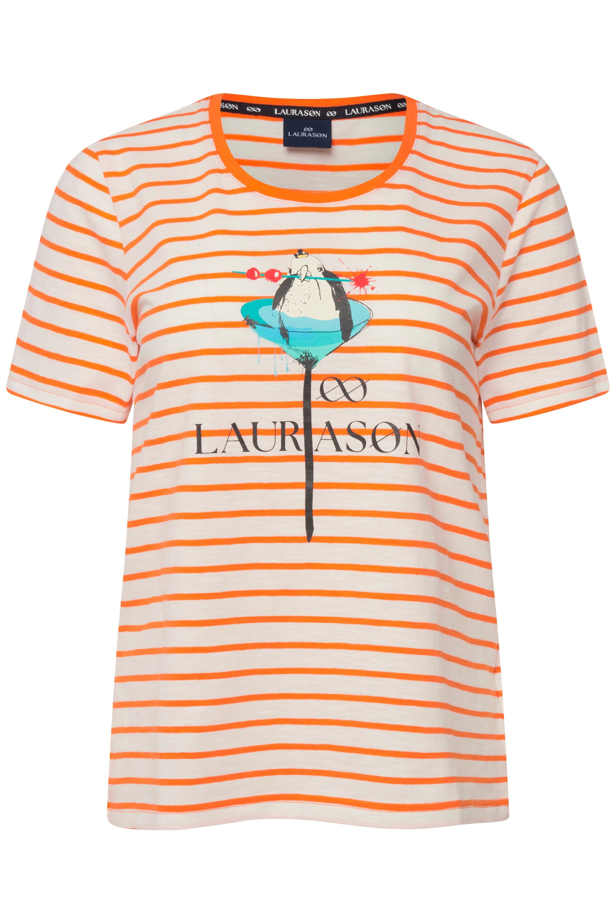 T-shirt LAURASØN en orange : devant