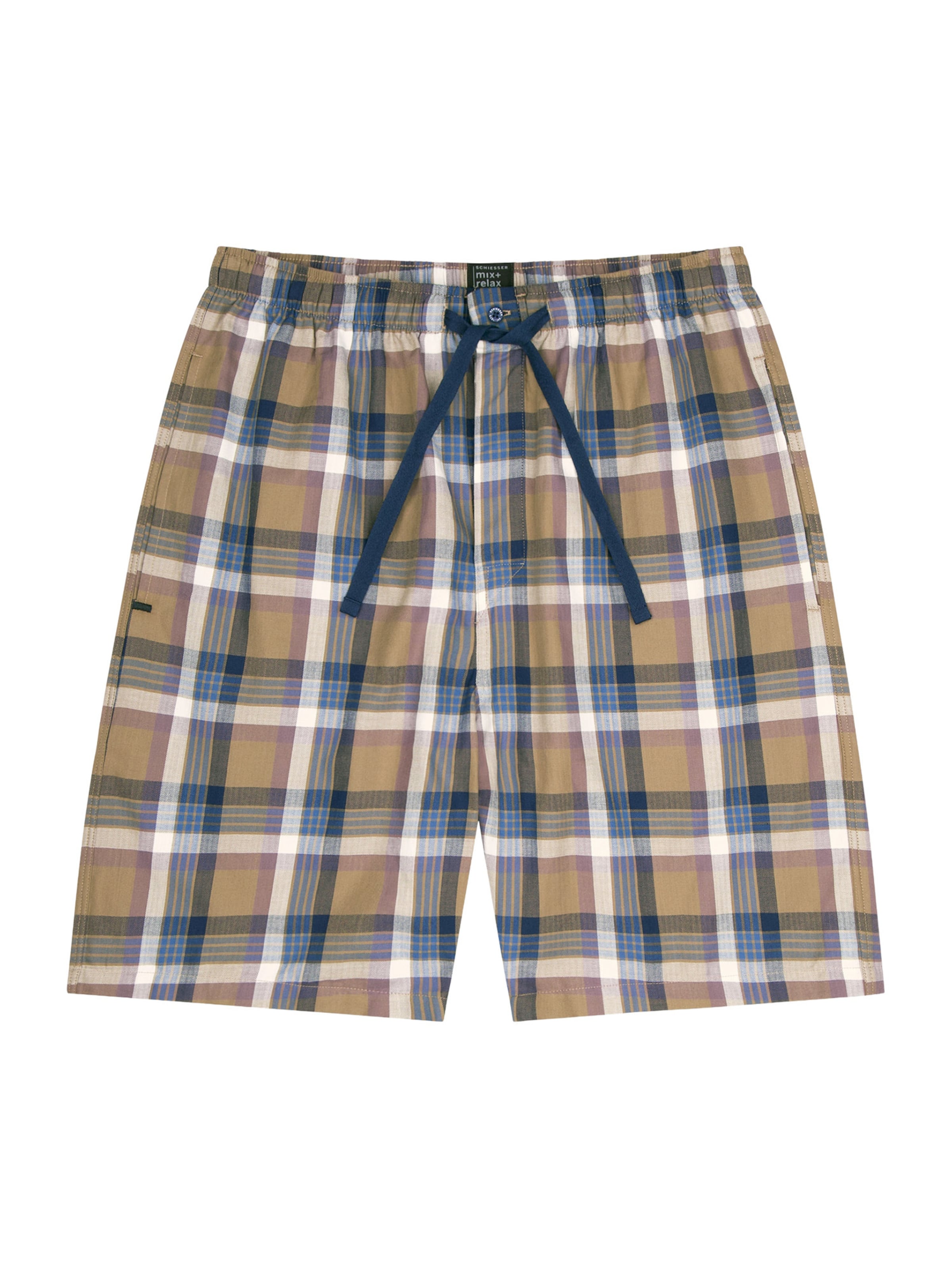 SCHIESSER Pyjamashorts ' Bermuda - Mix + Relax ' in Beige: Vorderseite