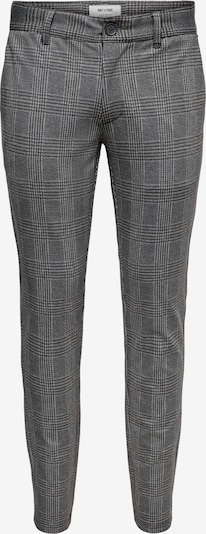 szürke / szürke melír / fekete Only & Sons Chino nadrág 'Mark', Termék nézet
