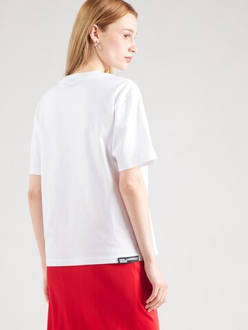 balta KARL LAGERFELD JEANS Marškinėliai