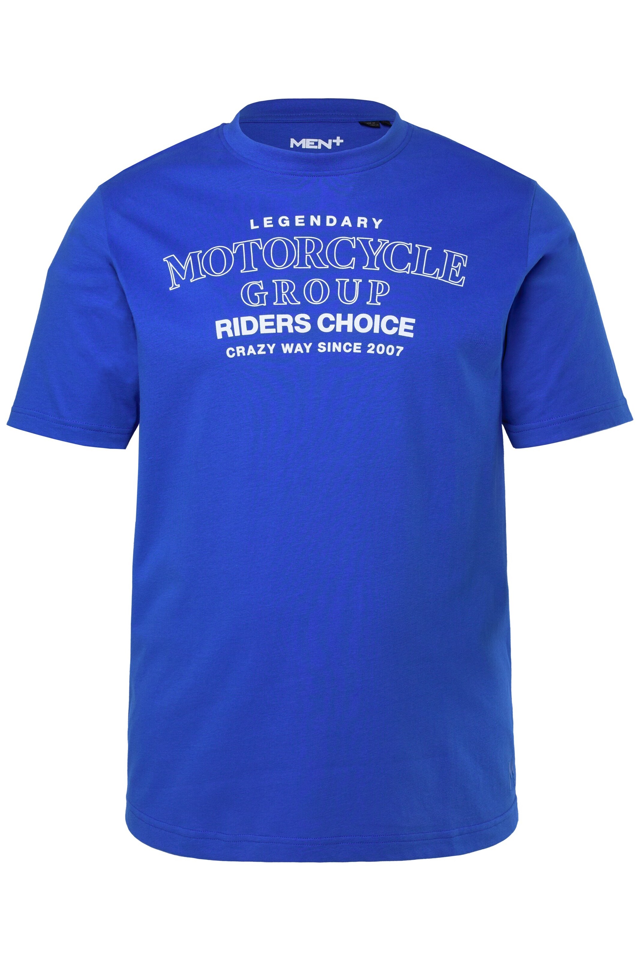 Men Plus Shirt in Blue: front