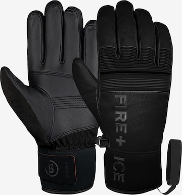 BOGNER Athletic Gloves 'F+I Erko R-TEX' in Black: front