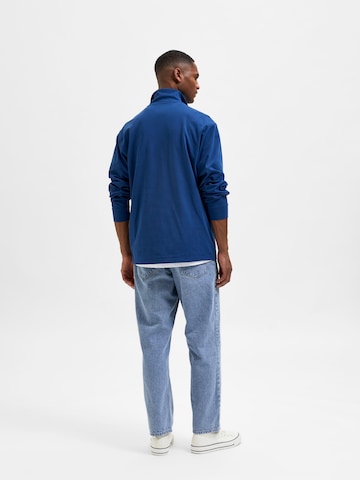 SELECTED HOMME Sweatshirt 'PAWLEY' in Blauw