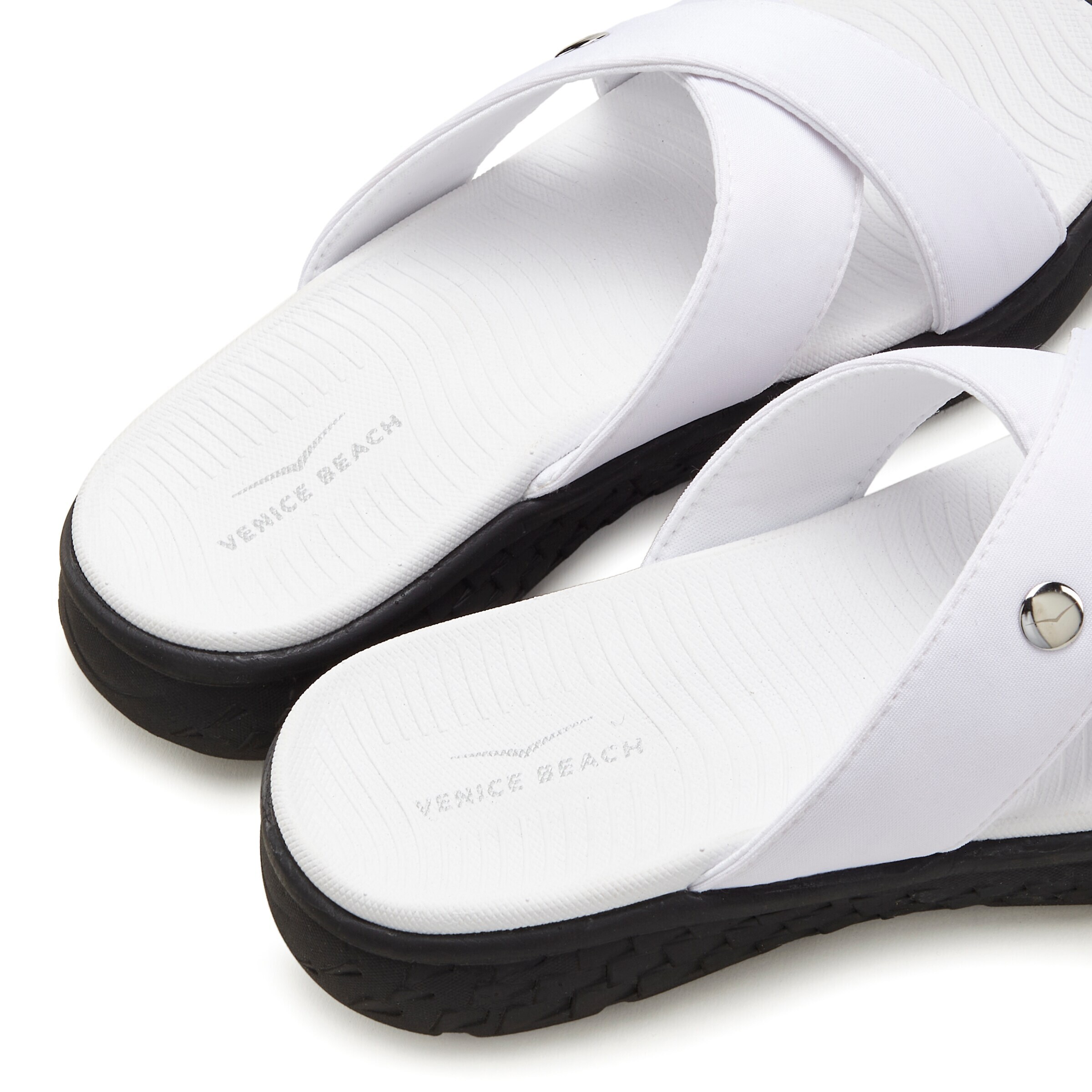 VENICE BEACH Чехли в бяло