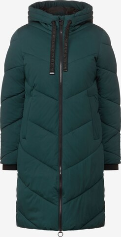 CECIL Winter Coat in Green: front