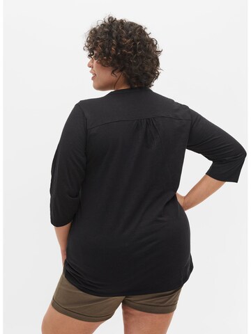 Zizzi Bluse in Schwarz