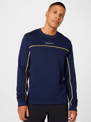 Reebok Athletic Sweatshirt in Blue: front