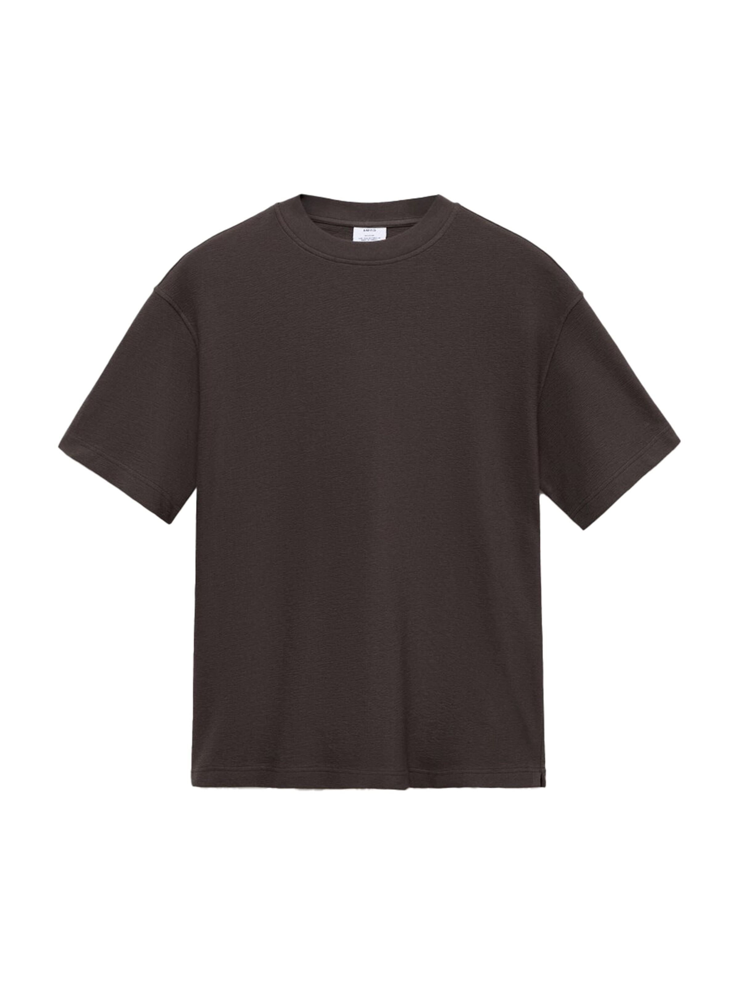 MANGO MAN T-shirt 'ROLAND' i brun: framsida