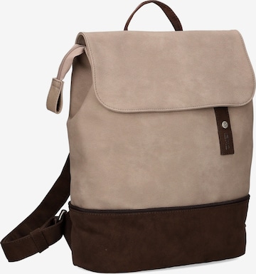 ZWEI Backpack 'JANA JR13' in Brown: front