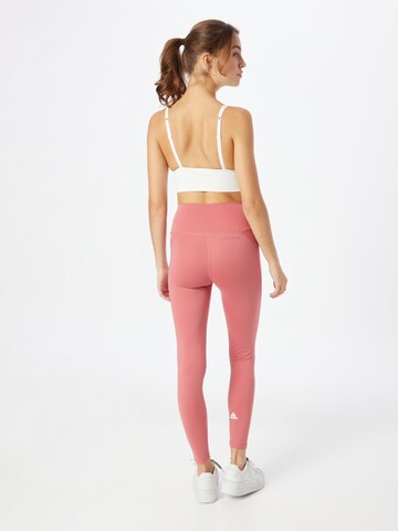 ADIDAS SPORTSWEAR Skinny Workout Pants 'Essentials' in Red