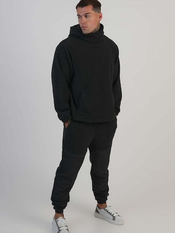 SikSilk Sweatshirt 'Polar Fleece Hoodie' in Schwarz