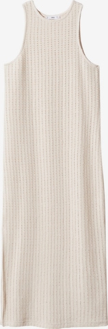 MANGO Knitted dress 'Sandy' in Beige: front