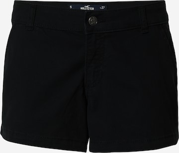 HOLLISTER Regular Shorts in Schwarz: predná strana