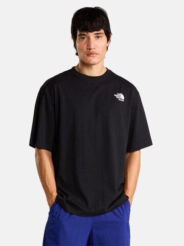 Maglietta 'M LET'S BE BUDDIES OVERSIZED SS TEE' di THE NORTH FACE in nero: frontale