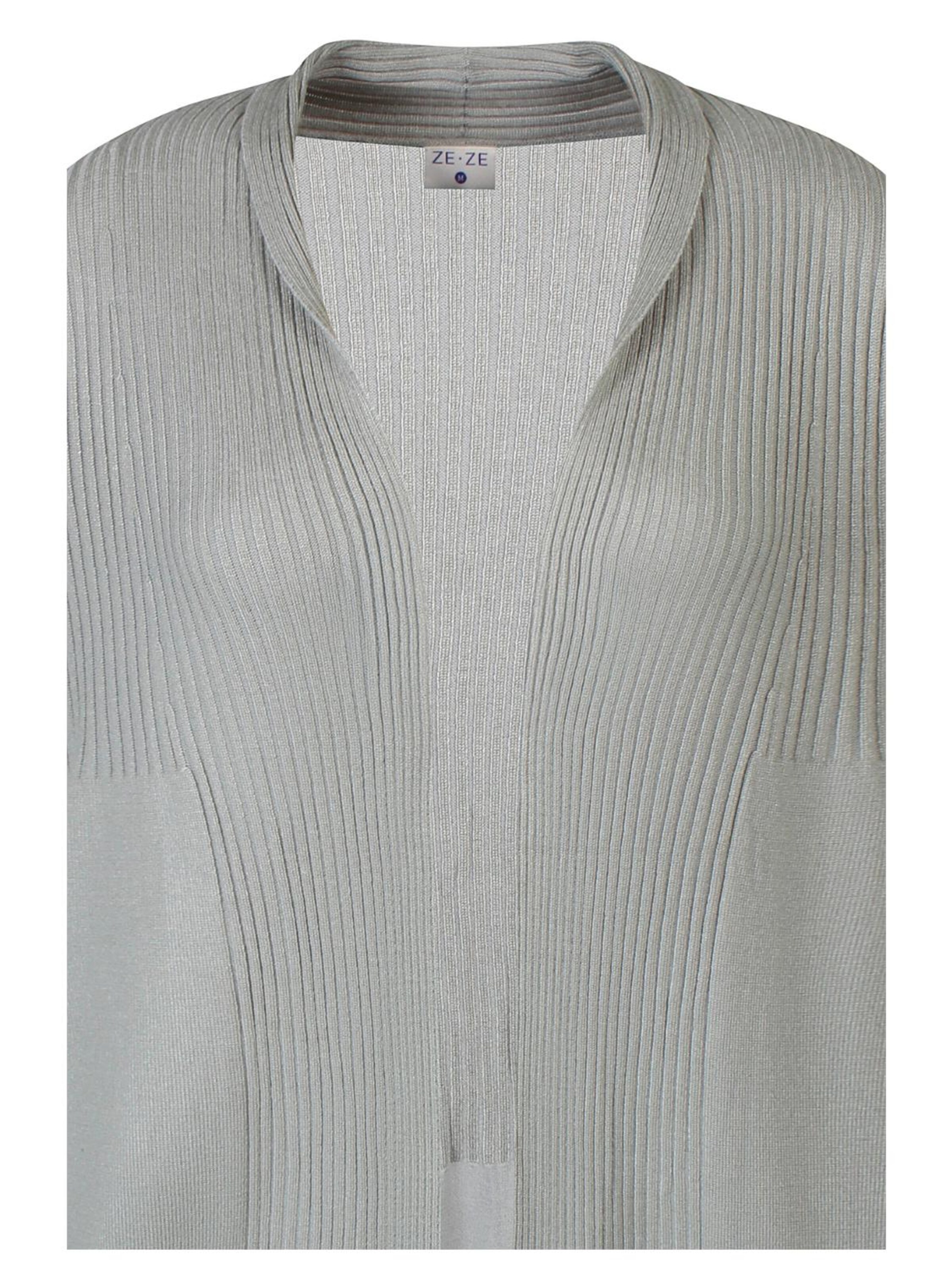 ze-ze Gebreid vest 'Florian 305' in Groen