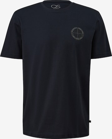 T-Shirt QS en bleu : devant
