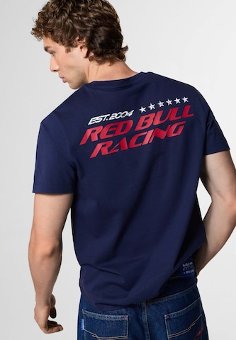 Red Bull Racing x Pepe Jeans Shirt in Blauw: voorkant