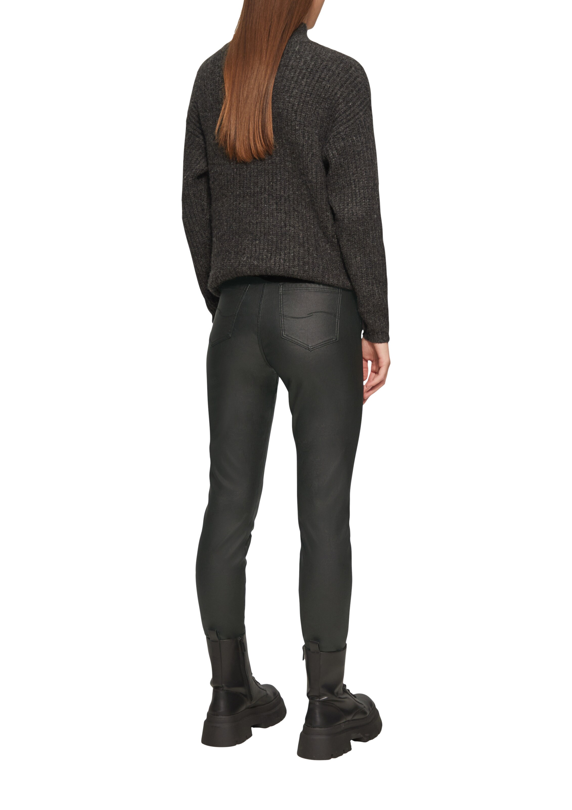 QS - Slimfit Calças de ganga 'Sadie' em preto