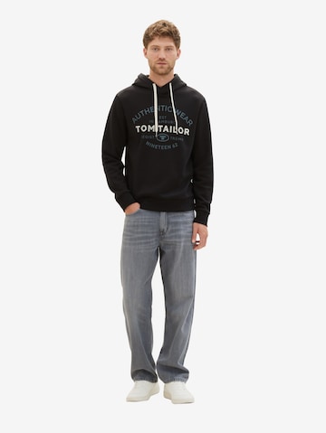 TOM TAILOR - Sweatshirt em preto