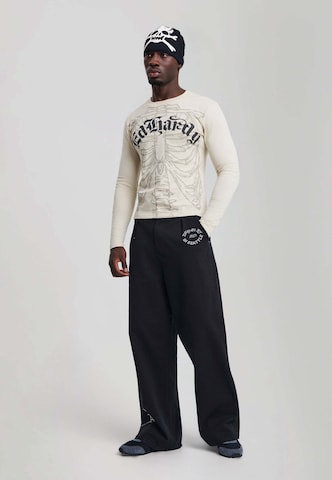 Regular Pantalon Ed Hardy en noir : devant