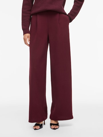 Wide Leg Pantalon à pince 'VIBenne' VILA en rouge : devant